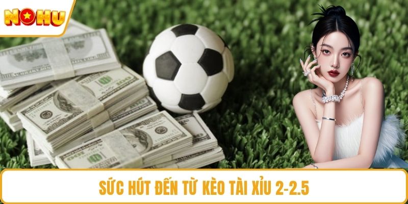 Sức hút đến từ kèo tài xỉu 2-2.5